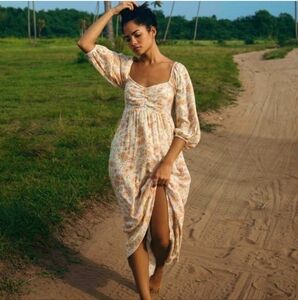 Billabong Swept Away Floral Maxi Dress Size Small